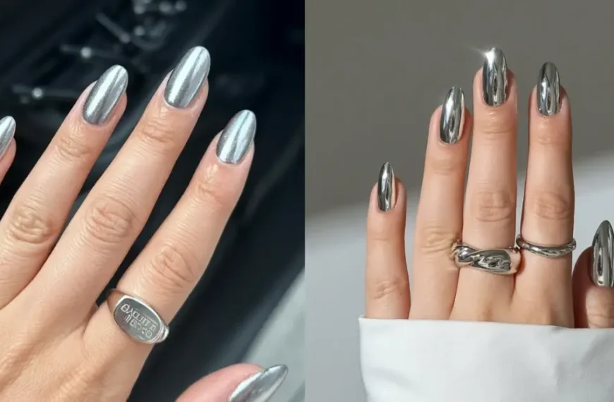 silver nail designs