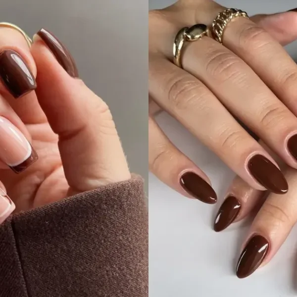 brown nails