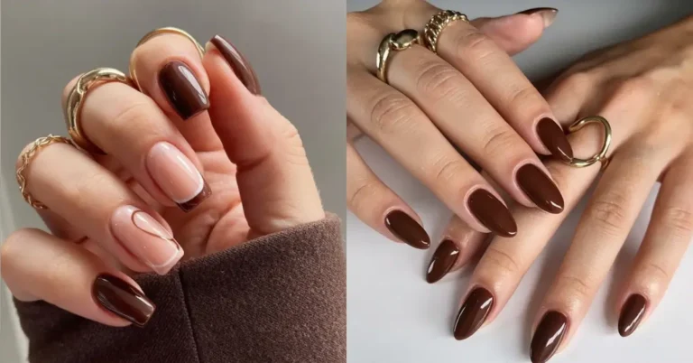 brown nails
