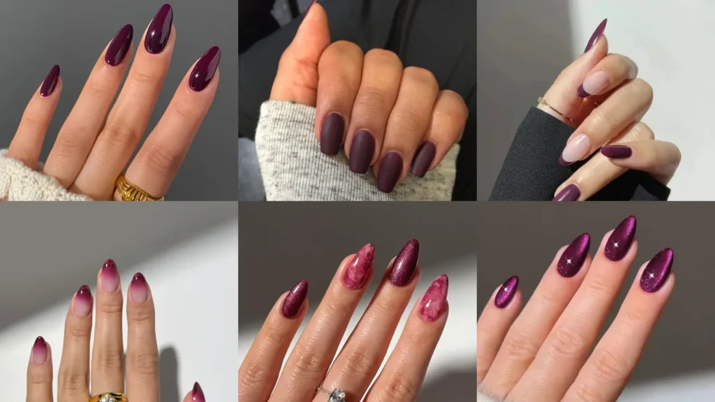 19+ Stunning Plum Nails That Look Rich, Chic & Trendy